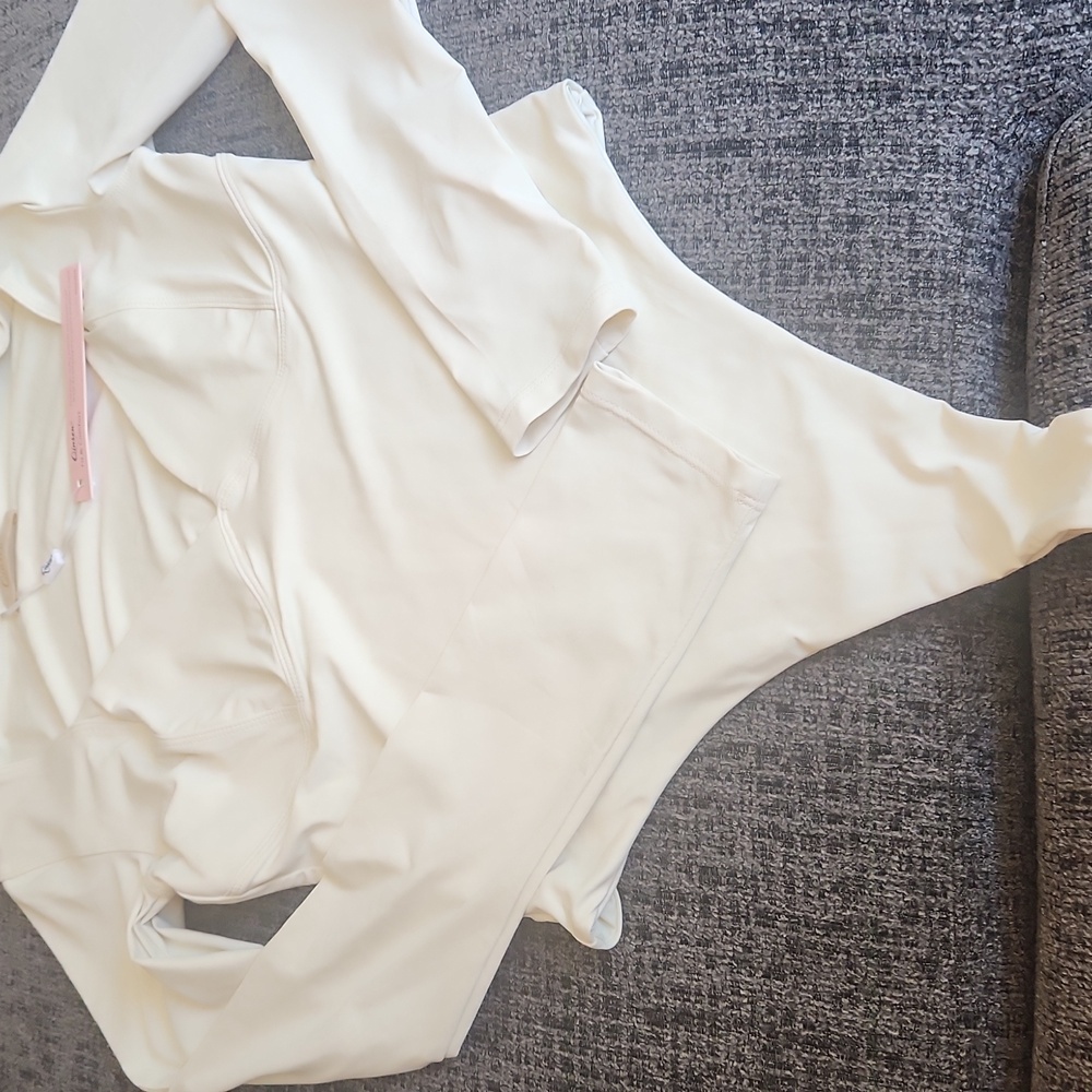 Elegant Cream Long Sleeve Kids Bodysuit